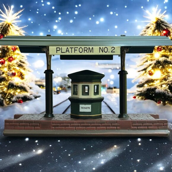 Dept 56 Victoria Station Train Platform Dickens Village Accessory - 1990 - Picture 1 of 11